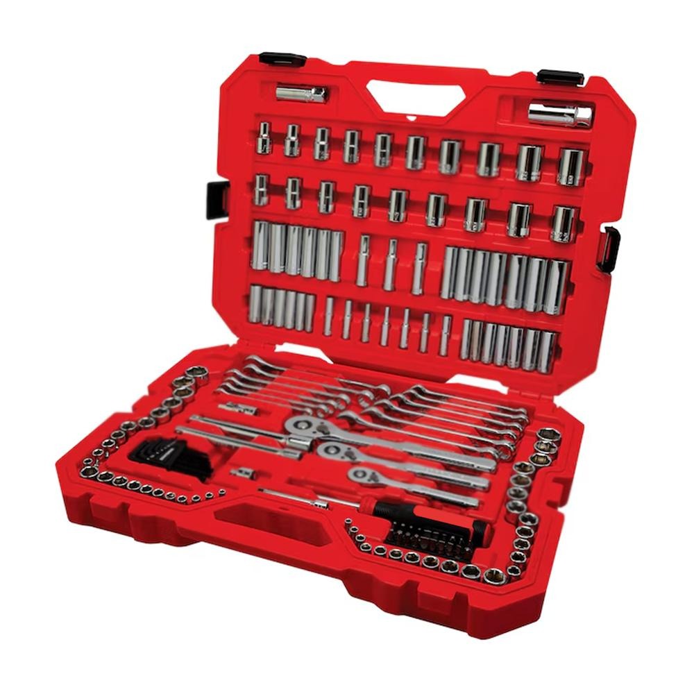 159 -Piece Metric and standard (SAE) Mechanics Tool Set with Hard Case